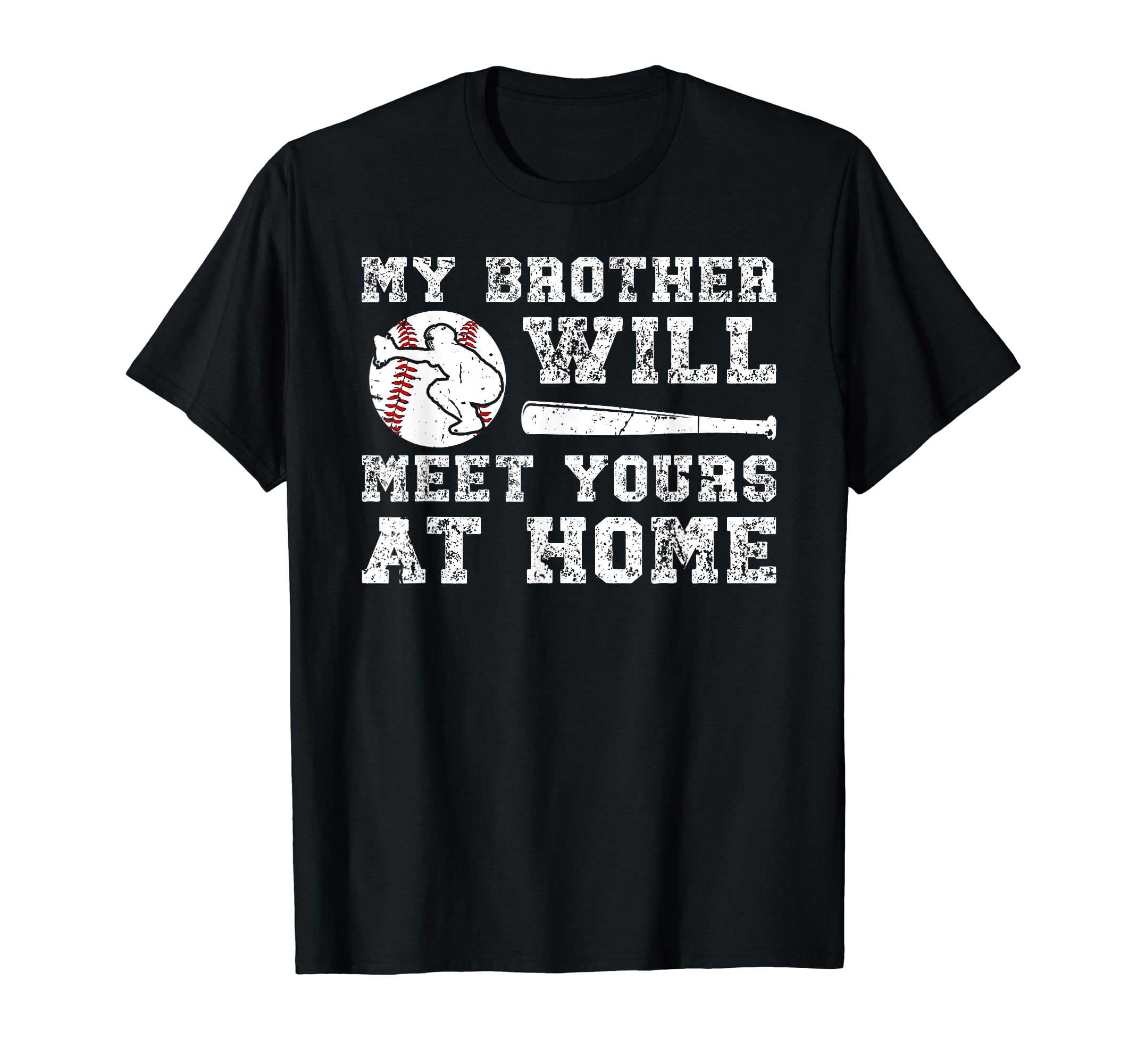 Home Baseball Catcher Brother T-Shirt - Minimalist Print Men Women - T-Shirt, Sweatshirt, Hoodie