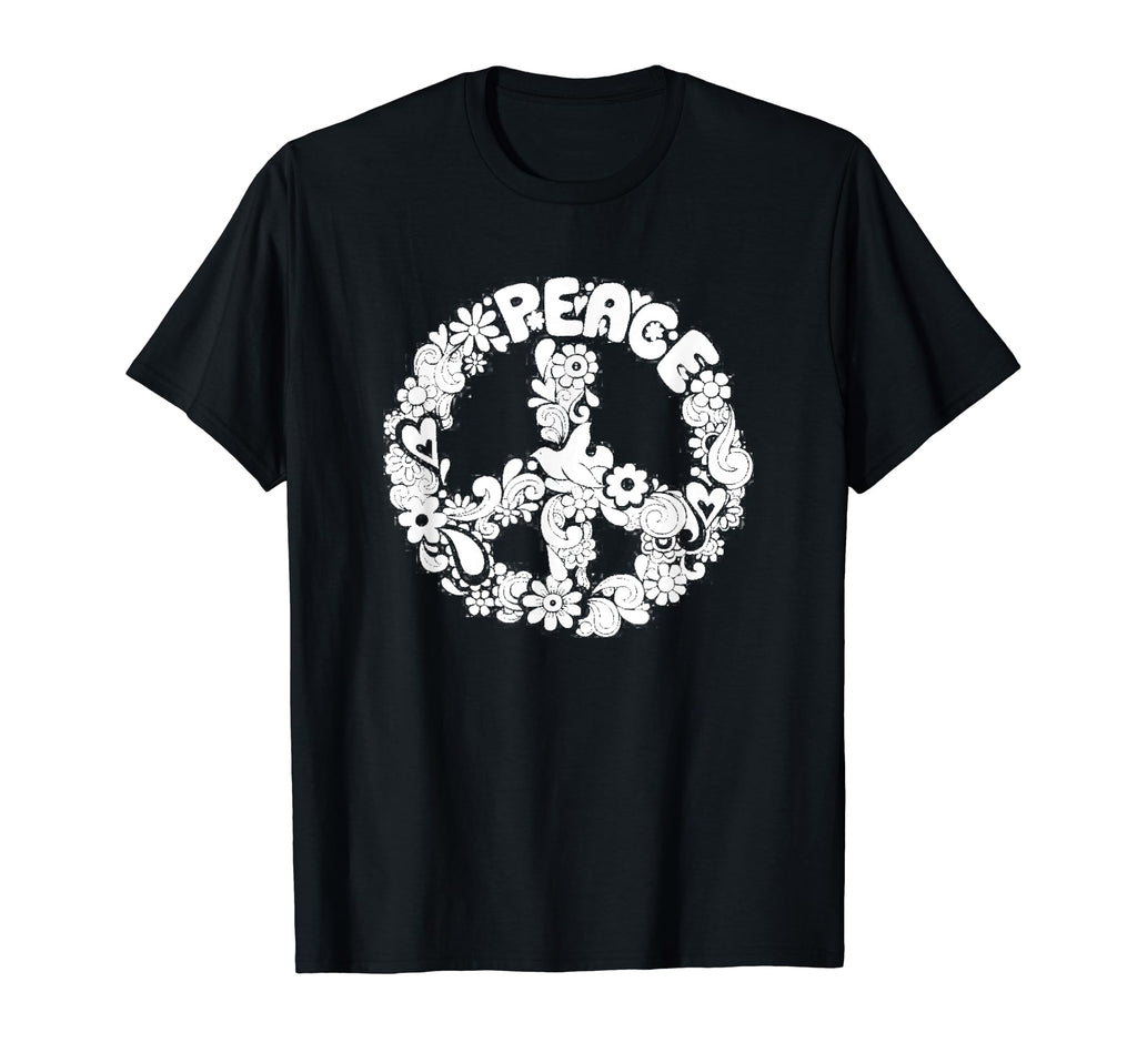 Peace Sign Love Tie Die Hippie T-Shirt - Streetwear Style Men Women - T-Shirt, Sweatshirt, Hoodie