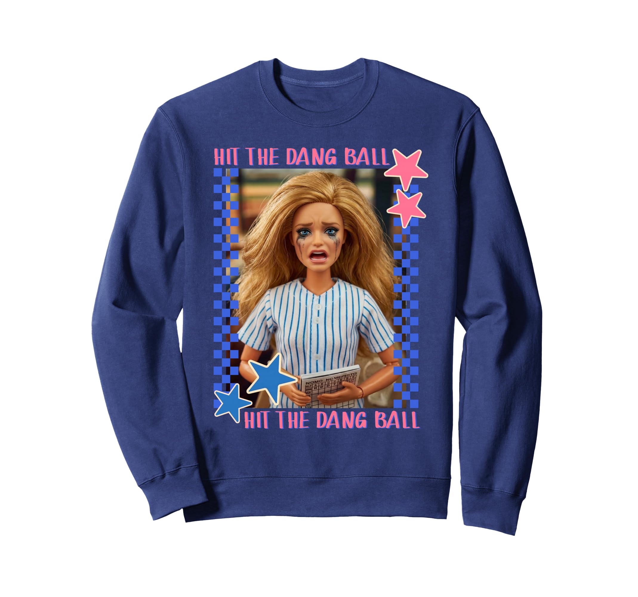 Hit Dang Ball Baseball Mom Mama Game Sweatshirt - Graphic Print for Adults - T-Shirt, Sweatshirt, Hoodie