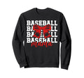 Baseball Mama Bow Baseball Mom Sweatshirt - Aesthetic Graphic for Adults - T-Shirt, Sweatshirt, Hoodie