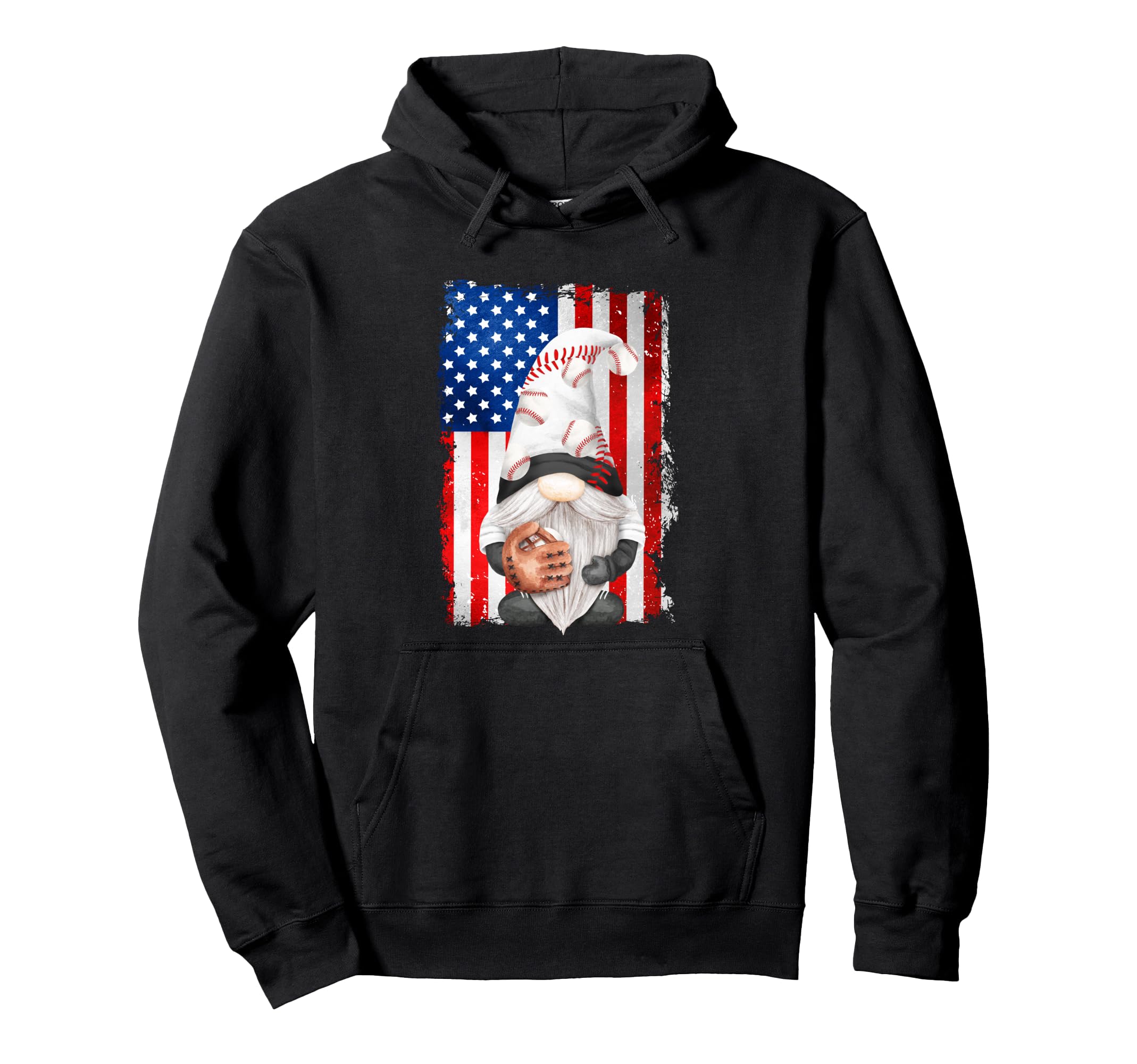 Baseball Catcher Dad American Flag Hoodie - Trendy Graphic Men Women - T-Shirt, Sweatshirt, Hoodie