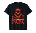 Baseball Papa Cardinal Game Day T-Shirt - Minimalist Print for Adults - T-Shirt, Sweatshirt, Hoodie