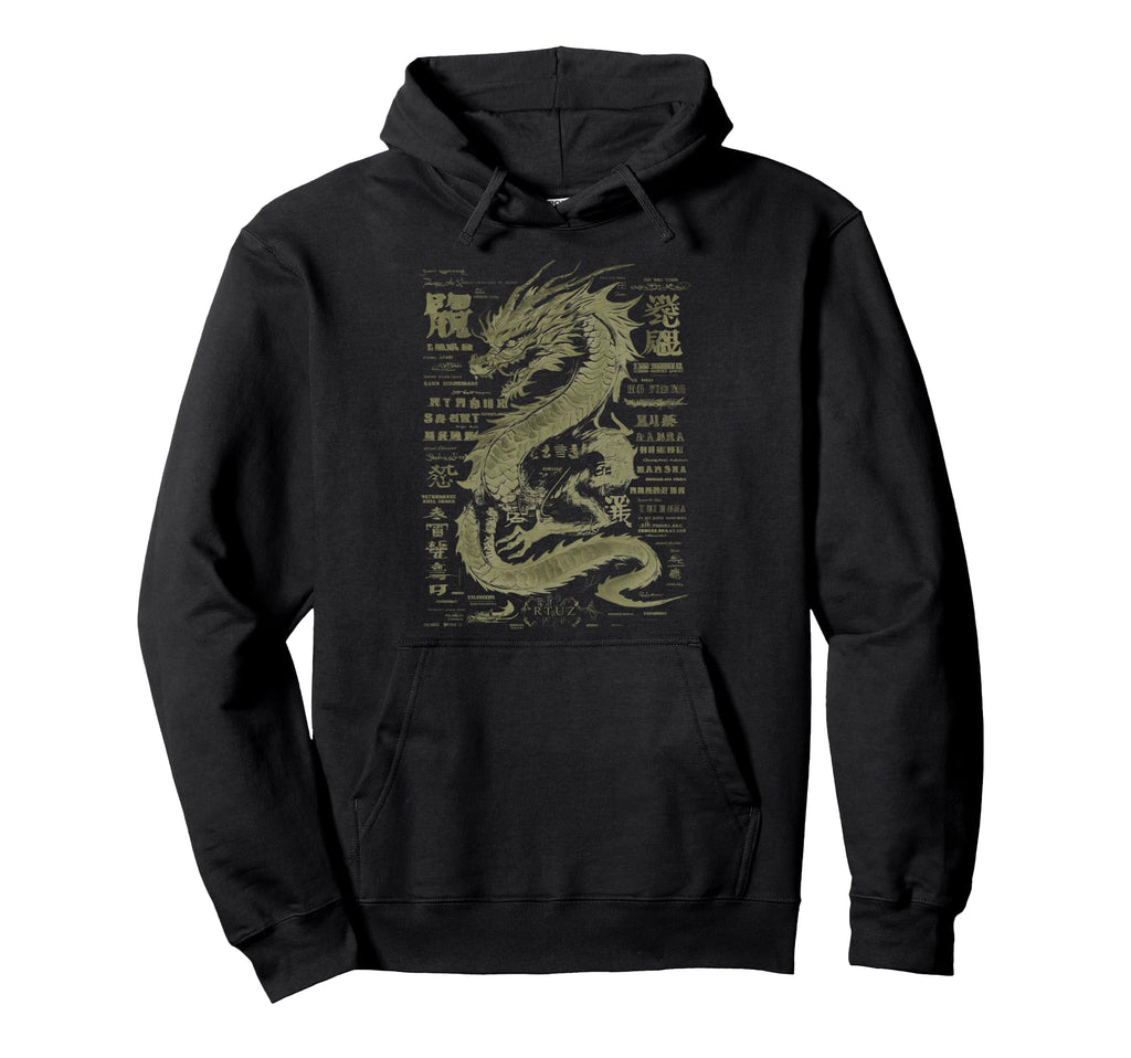 Aesthetic Dragon Streetwear Hoodie - Aesthetic Graphic for Adults - T-Shirt, Sweatshirt, Hoodie