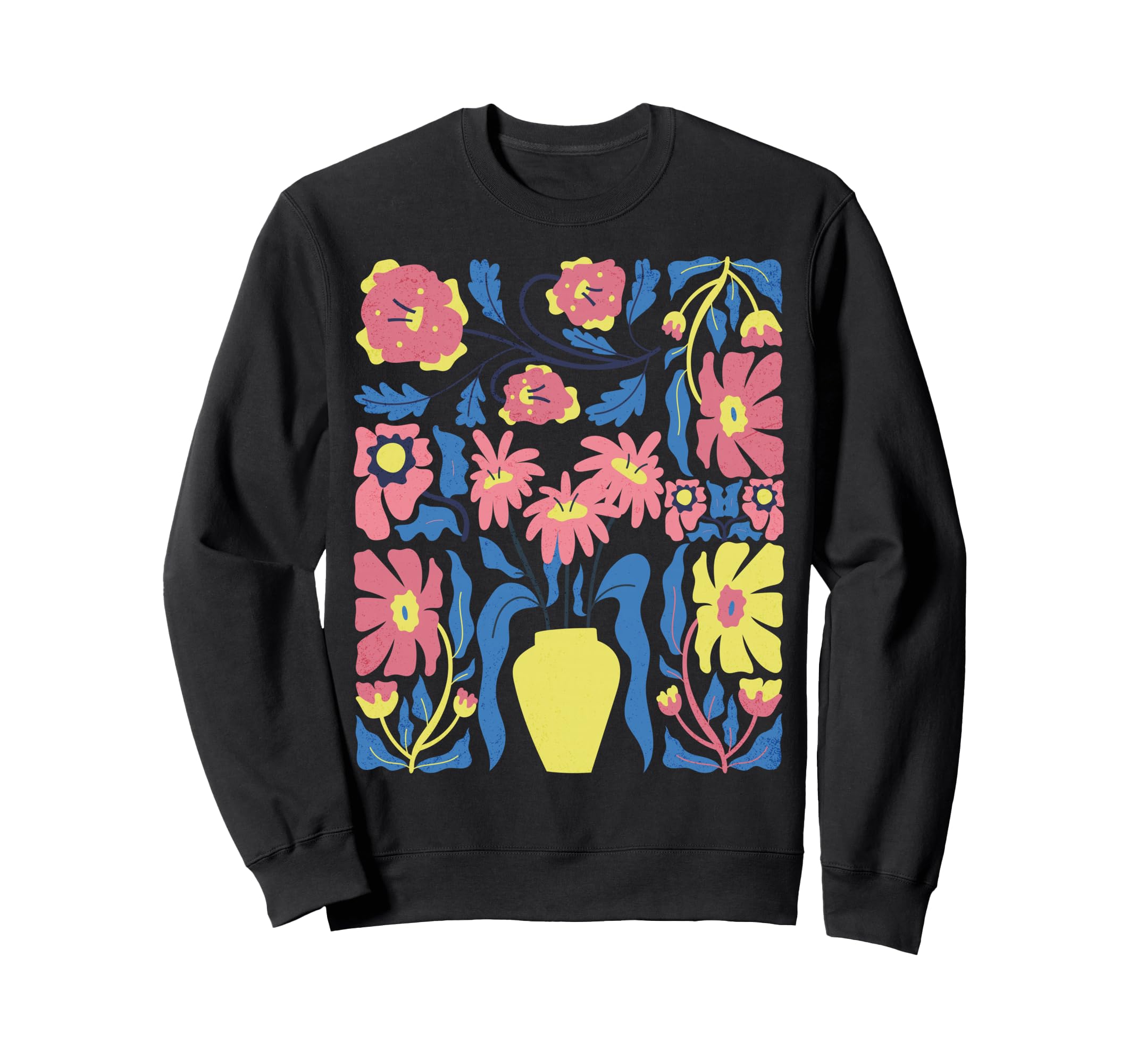 Boho Abstract Flowers Bohemian Sweatshirt - Streetwear Style for Adults - T-Shirt, Sweatshirt, Hoodie