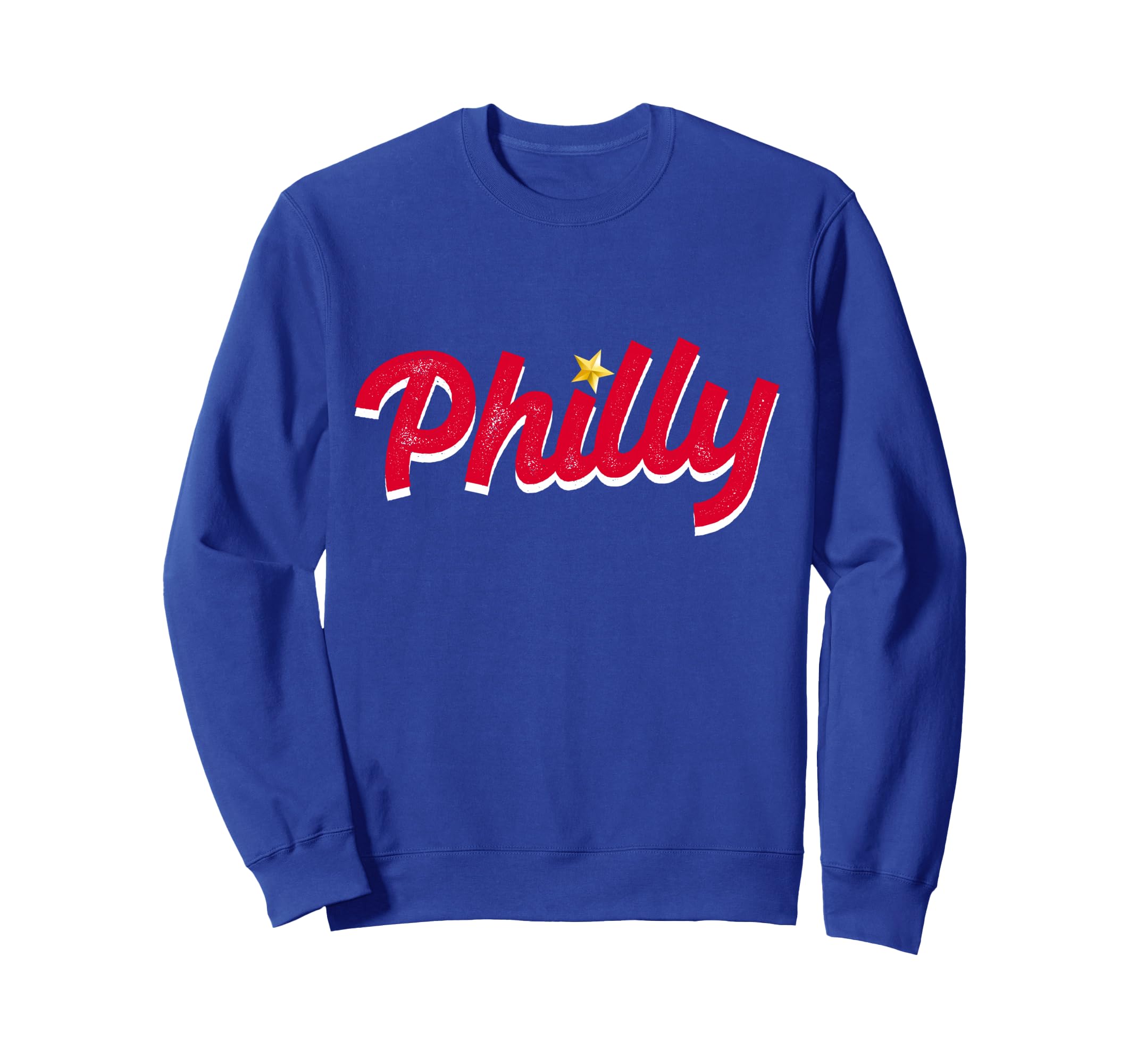 Distressed Philly Baseball Sweatshirt - Fun Novelty Design for Adults - T-Shirt, Sweatshirt, Hoodie