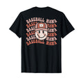 Baseball Mama Leopard Happy Face T-Shirt - Minimalist Print Unisex - T-Shirt, Sweatshirt, Hoodie