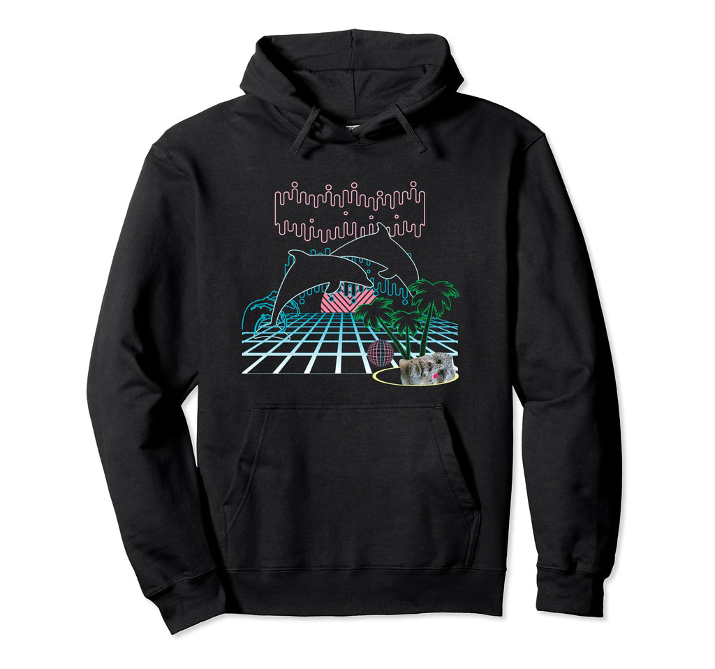 Vaporwave Hoodies Aesthetic Art Seapunk Hoodie - Fun Novelty Design Unisex - T-Shirt, Sweatshirt, Hoodie