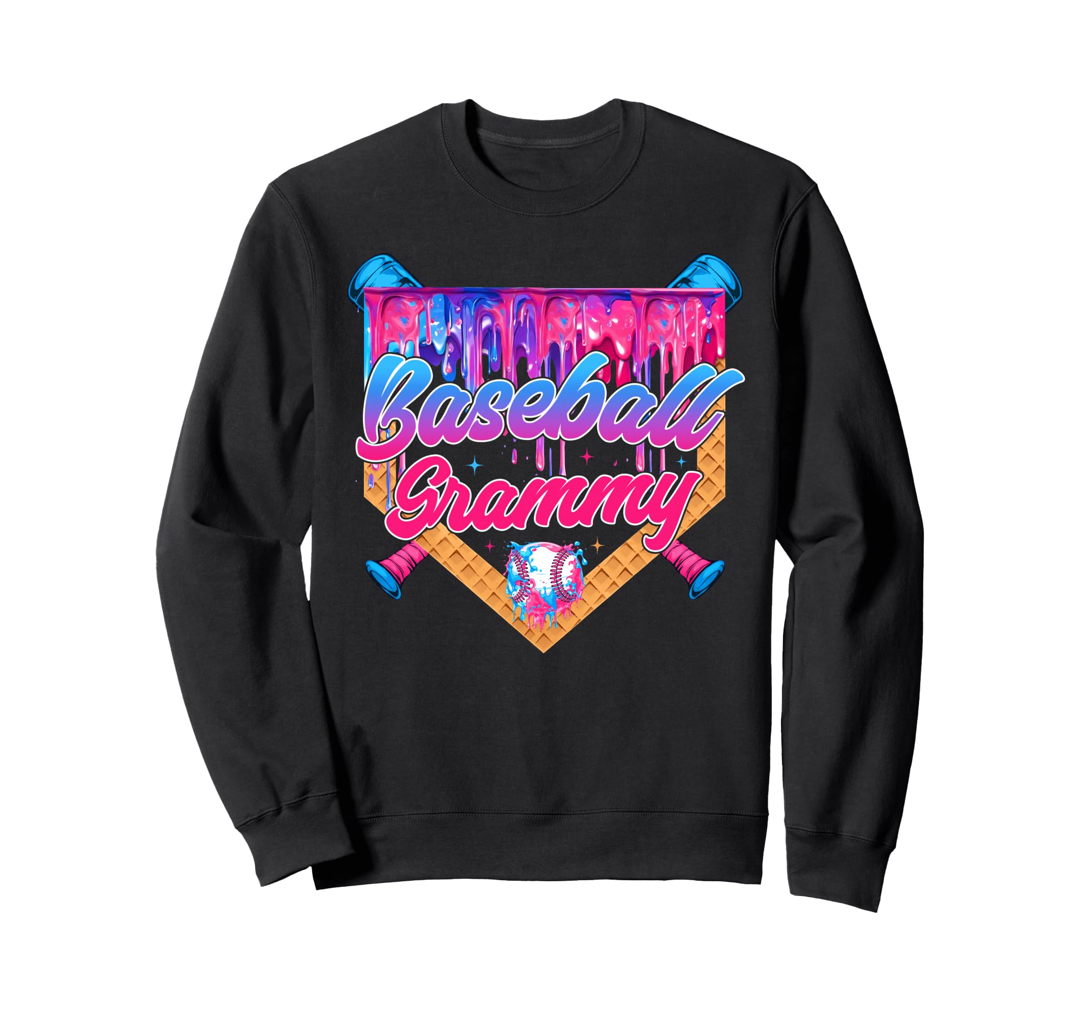 Baseball Grammy Ice Cream Drip Sweatshirt - Streetwear Style Unisex - T-Shirt, Sweatshirt, Hoodie