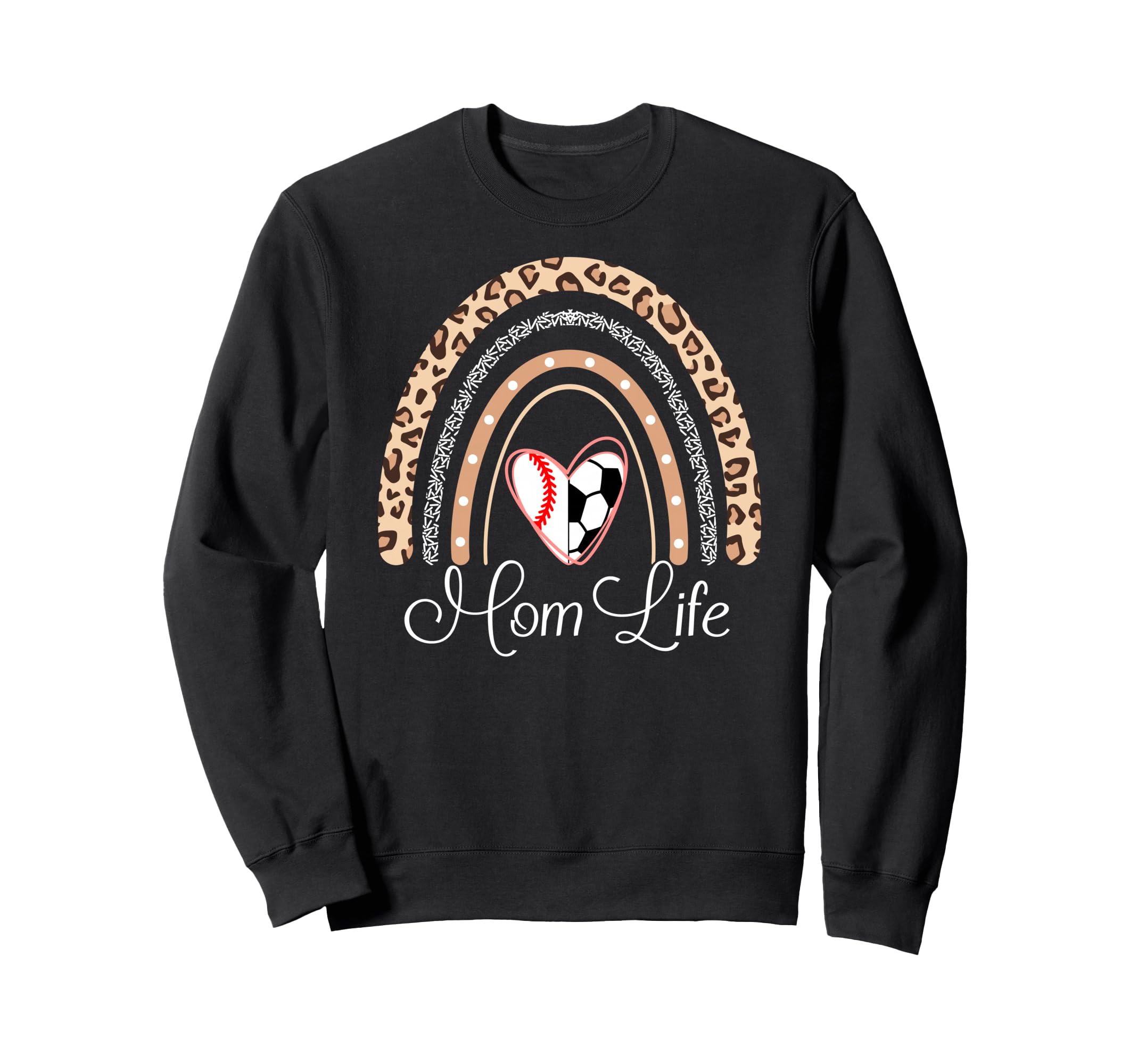Mom Life Boho Rainbow Funny Sweatshirt - Custom Art Print for Adults - T-Shirt, Sweatshirt, Hoodie
