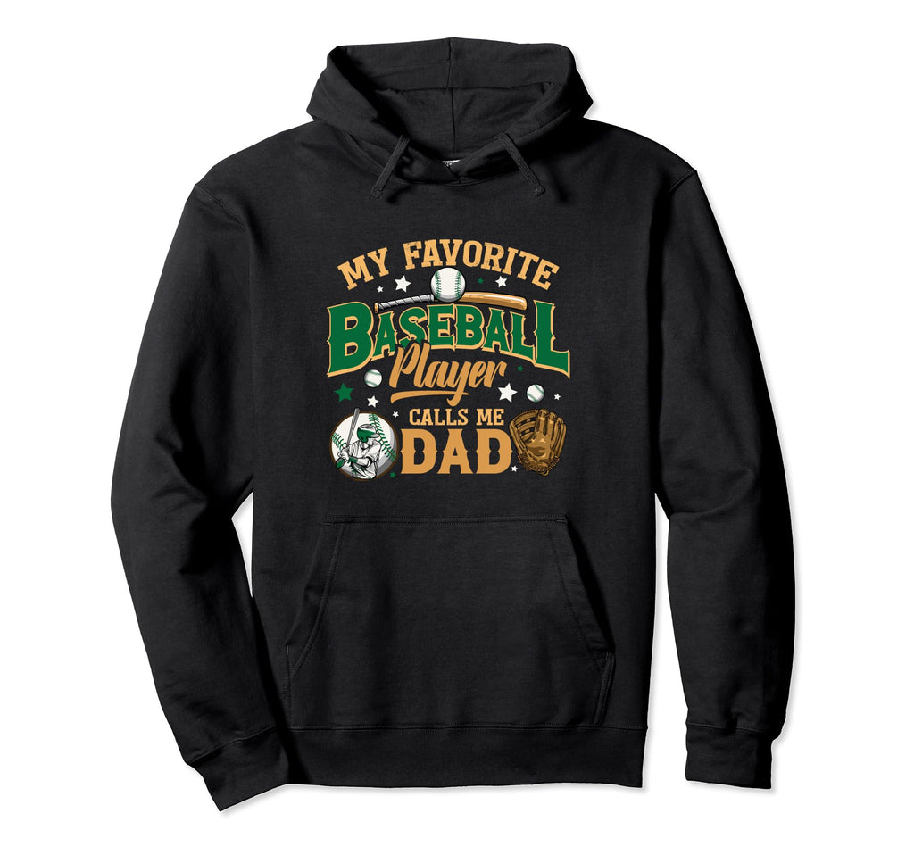 Fathers Day Baseball Dad Baseball Hoodie - Novelty Apparel Unisex - T-Shirt, Sweatshirt, Hoodie