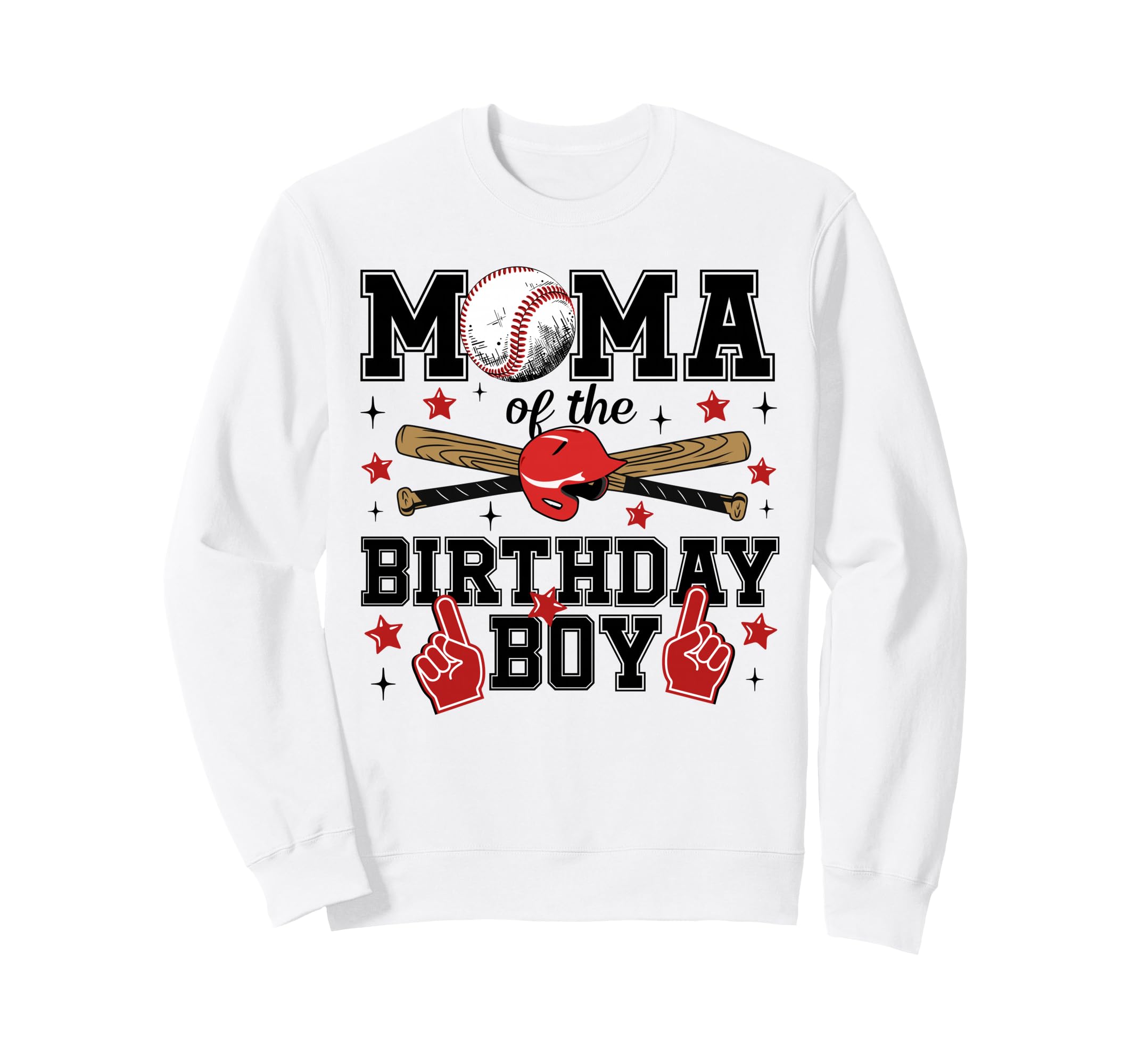 Mama Birthday Baseball Sport Sweatshirt - Fun Novelty Design for Adults - T-Shirt, Sweatshirt, Hoodie