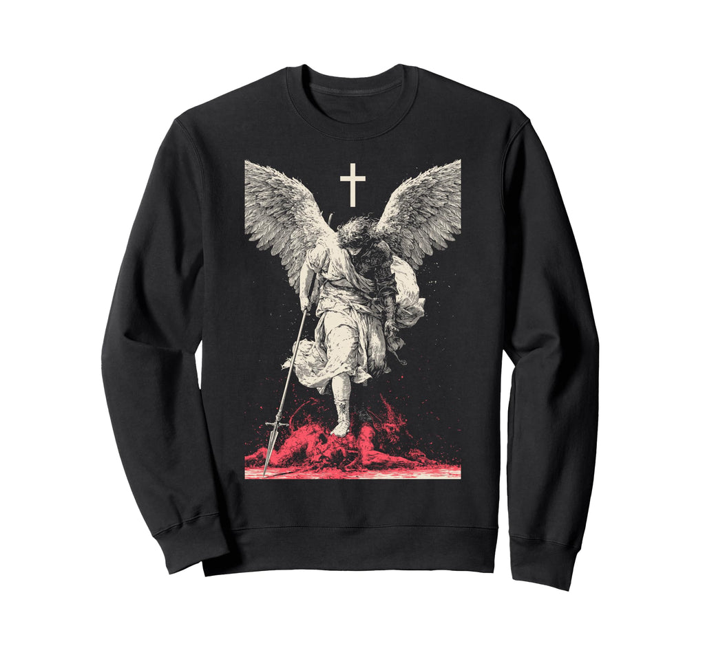 Saint Michael Archangel Urban Sweatshirt - Aesthetic Graphic Men Women - T-Shirt, Sweatshirt, Hoodie