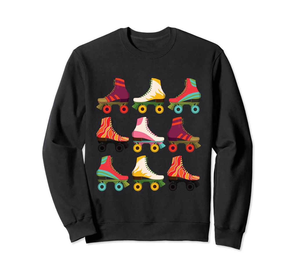 Rollerskates 80S Derby Roller Skating Sweatshirt - Graphic Print Unisex - T-Shirt, Sweatshirt, Hoodie