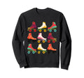 Rollerskates 80S Derby Roller Skating Sweatshirt - Graphic Print Unisex - T-Shirt, Sweatshirt, Hoodie