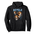 Beagle 90S Heavy Metal Dog Lover 80S Hoodie - Minimalist Print for Adults - T-Shirt, Sweatshirt, Hoodie