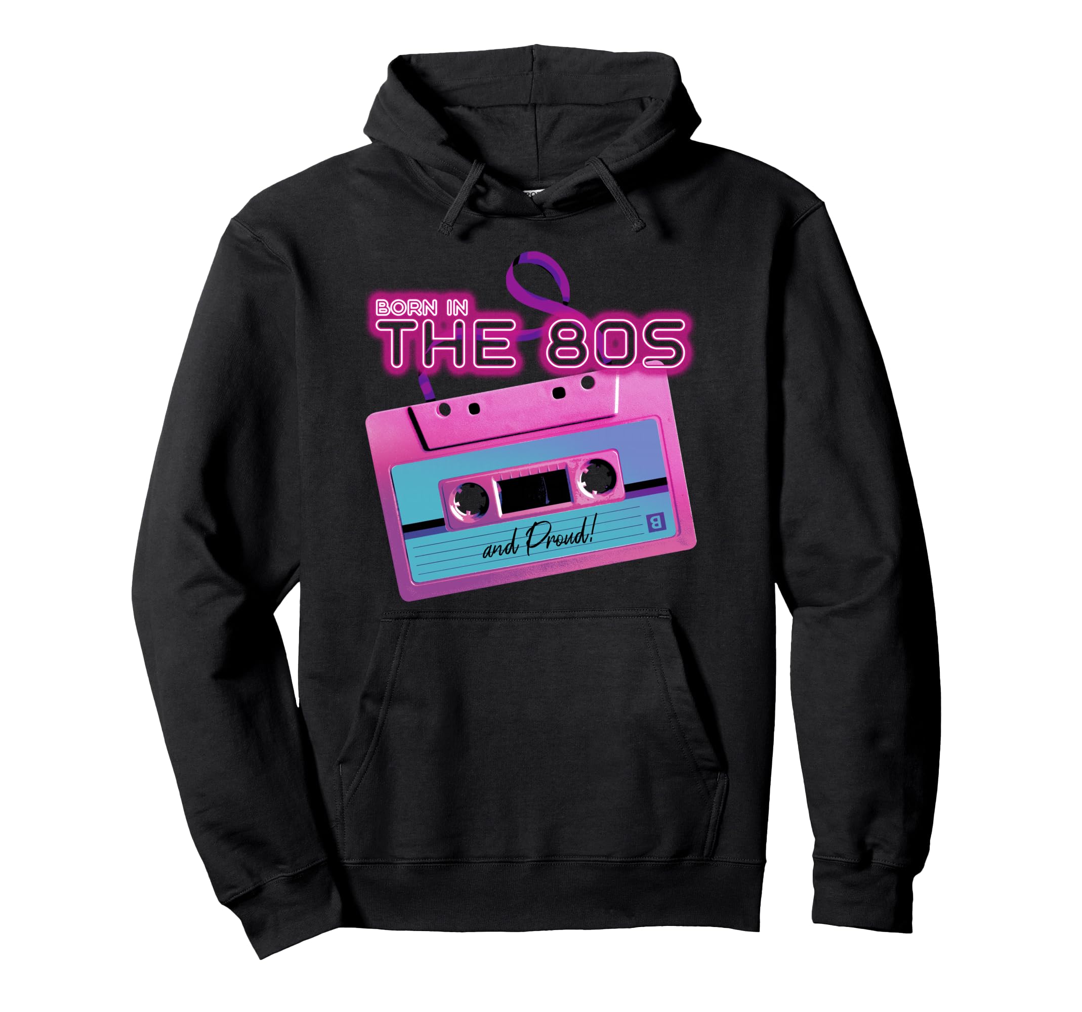 I Love 80S Pop Culture Cassette Tape Hoodie - Minimalist Print Men Women - T-Shirt, Sweatshirt, Hoodie