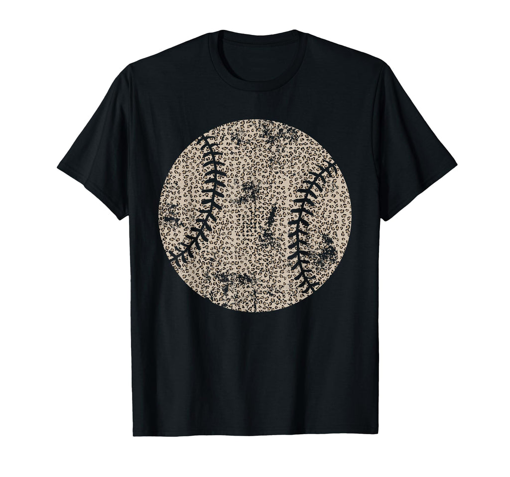 Leopard Baseball Lover Baseball Mom Mama T-Shirt - Trendy Graphic Men Women - T-Shirt, Sweatshirt, Hoodie
