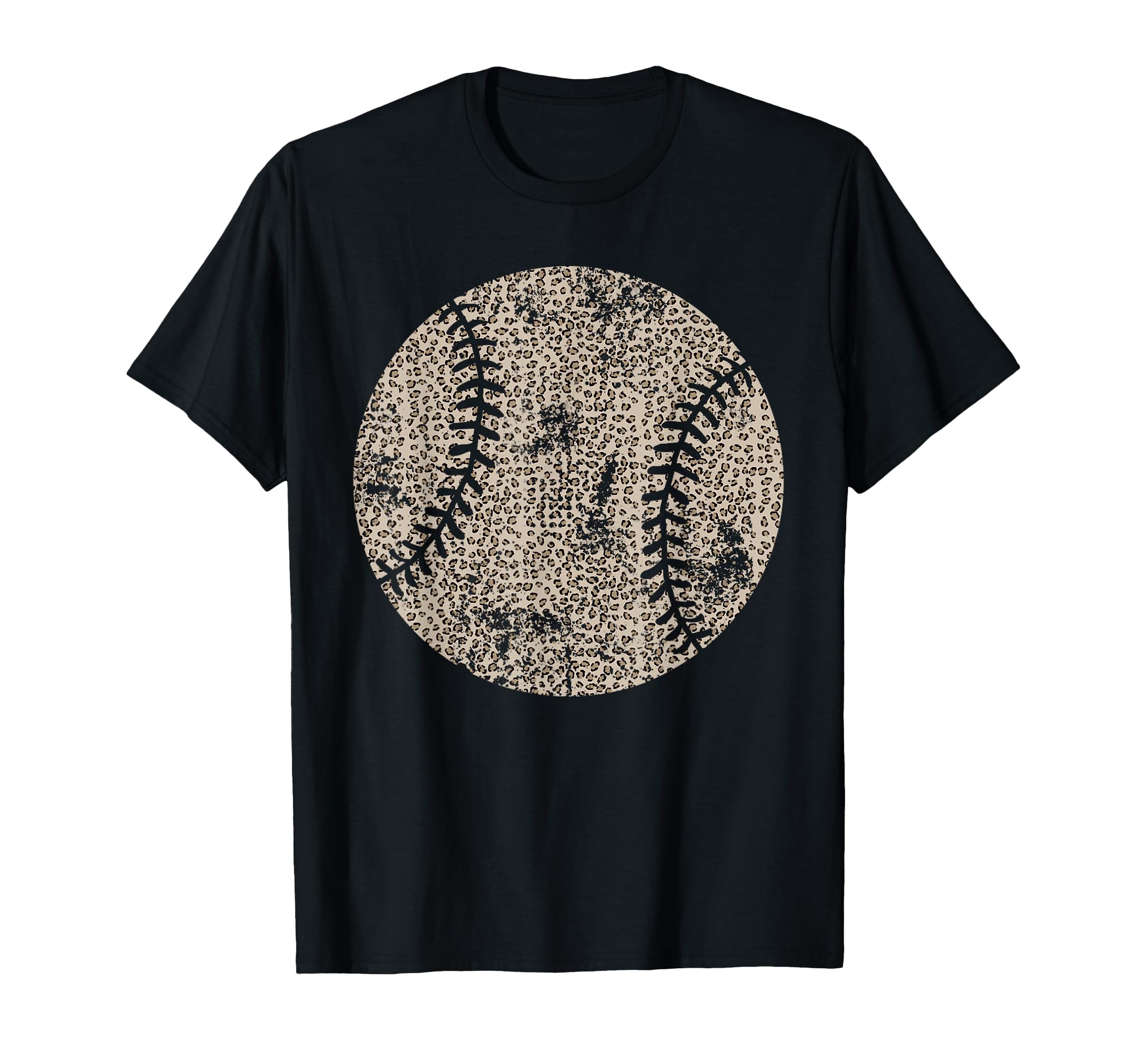 Leopard Baseball Lover Baseball Mom Mama T-Shirt - Trendy Graphic Men Women - T-Shirt, Sweatshirt, Hoodie