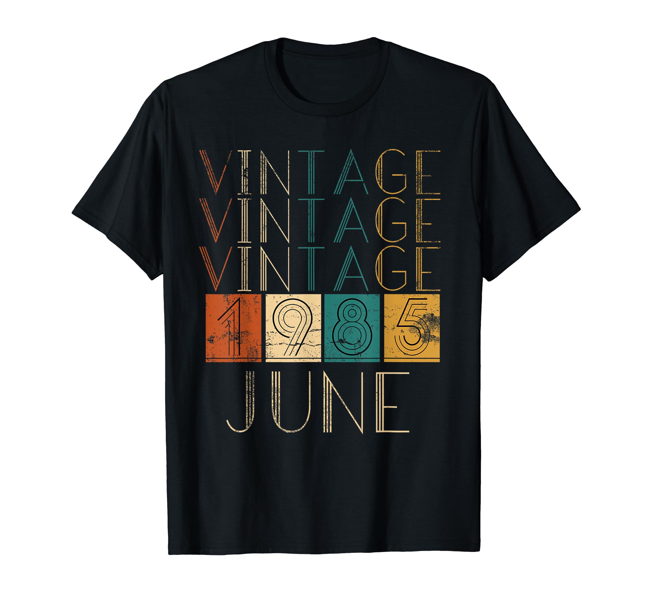 Distressed June 1985 Tshirts T-Shirt - Casual Everyday Wear for Adults - T-Shirt, Sweatshirt, Hoodie