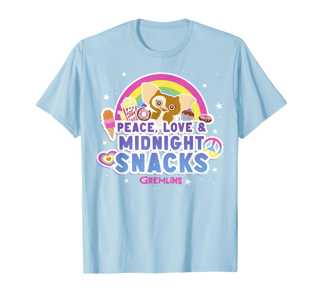 Gremlins Peace Love And Midnight Snacks T-Shirt - Aesthetic Graphic Unisex - T-Shirt, Sweatshirt, Hoodie
