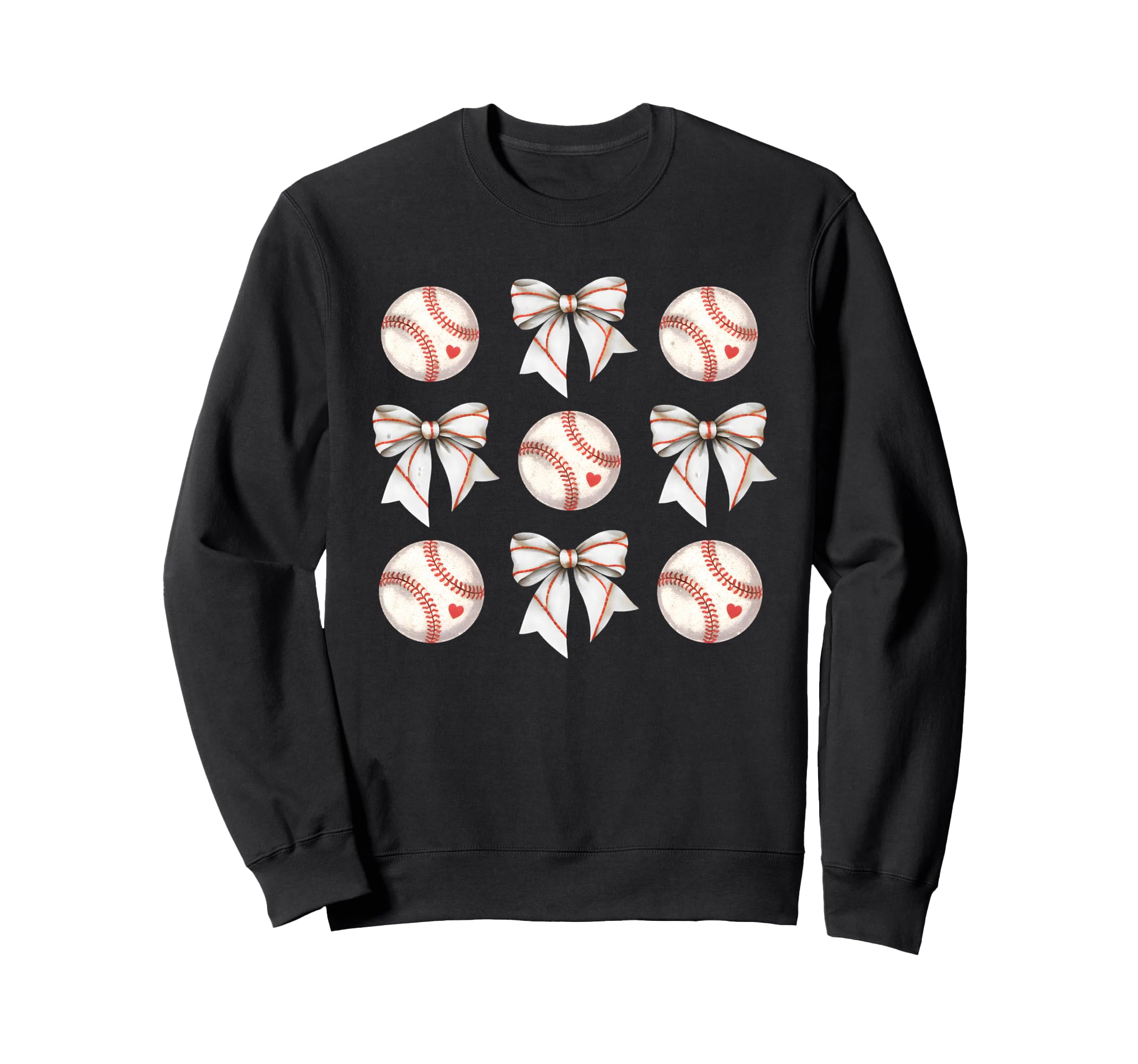Baseball Sister Mom Coquette Bow Sweatshirt - Aesthetic Graphic Unisex - T-Shirt, Sweatshirt, Hoodie