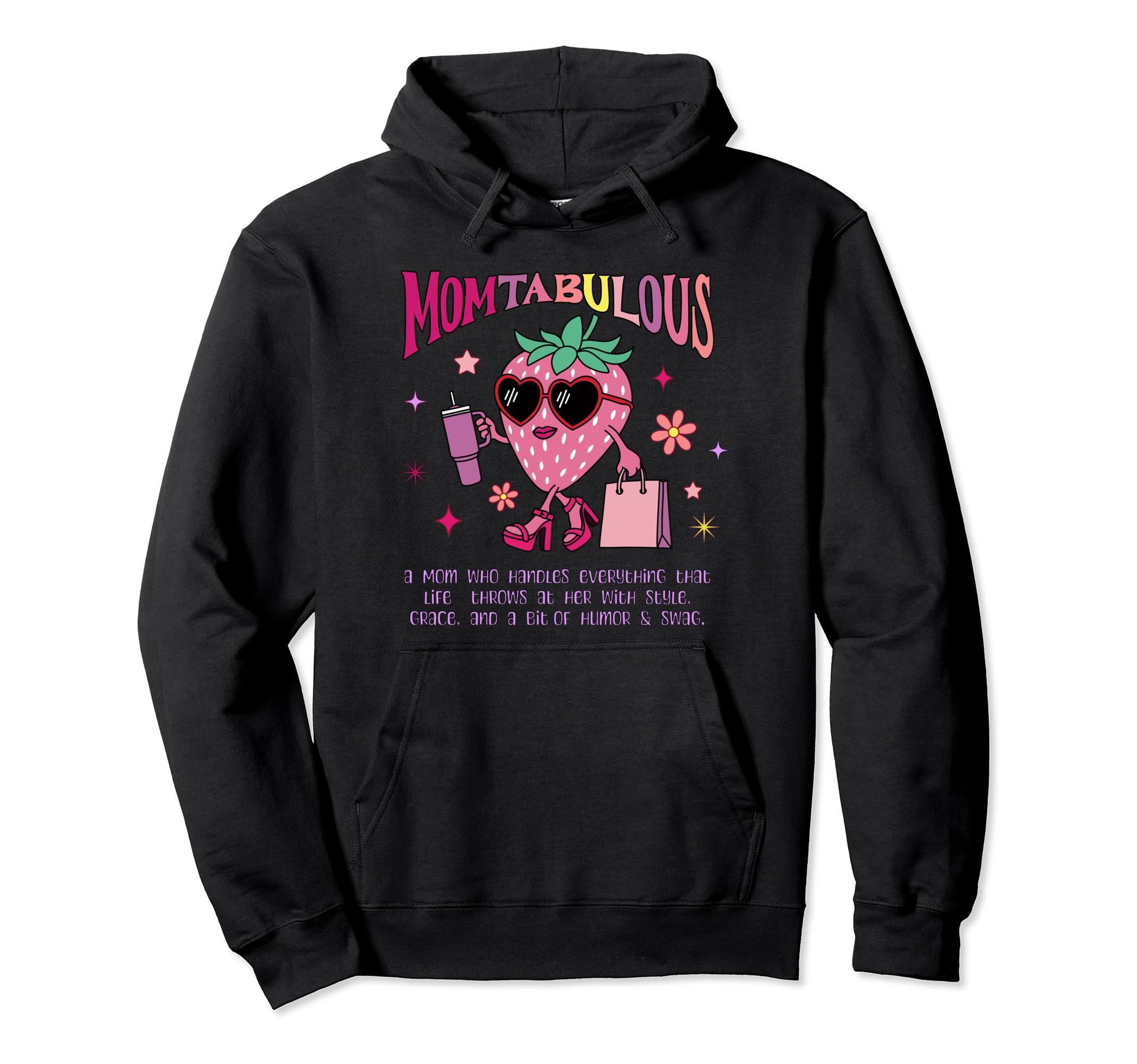 Boho Groovy Mom Mothers Day Momtabulous Hoodie - Trendy Graphic Unisex - T-Shirt, Sweatshirt, Hoodie