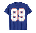89 Outline Number 89 Fan Varsity Sports T-Shirt - Aesthetic Graphic Unisex - T-Shirt, Sweatshirt, Hoodie