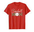 Baseball Mom Leopard Red T-Shirt - Custom Art Print for Adults - T-Shirt, Sweatshirt, Hoodie