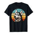 Husky Dog Sunset Huskie Puppy Dog T-Shirt - Streetwear Style for Adults - T-Shirt, Sweatshirt, Hoodie