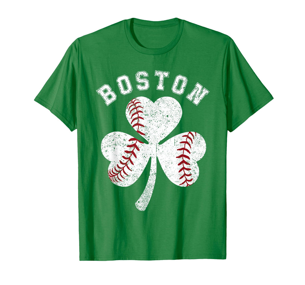 Irish Shamrock Boston Baseball St T-Shirt - Aesthetic Graphic for Adults - T-Shirt, Sweatshirt, Hoodie