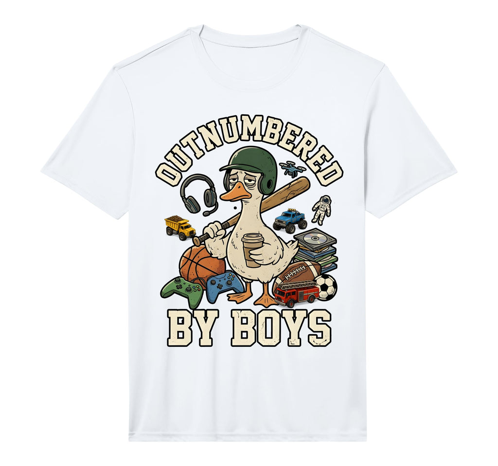 Outnumbered Funny Mom Goose Mothers T-Shirt - Minimalist Print for Adults - T-Shirt, Sweatshirt, Hoodie