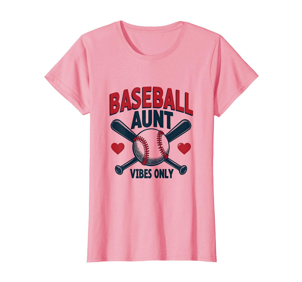 Baseball Aunt Vibes Only Sports Family T-Shirt - Trendy Graphic Men Women - T-Shirt, Sweatshirt, Hoodie
