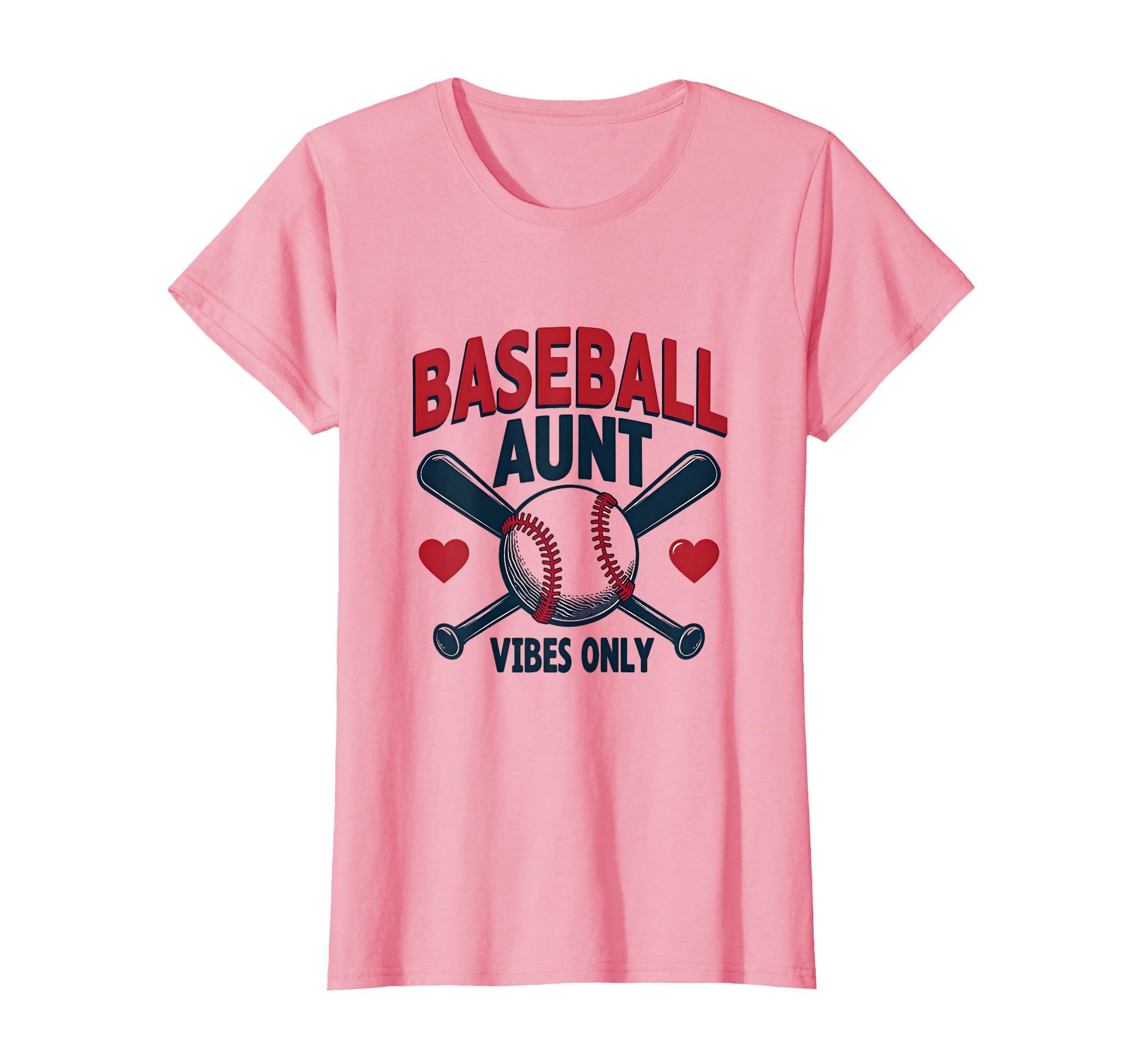 Baseball Aunt Vibes Only Sports Family T-Shirt - Trendy Graphic Men Women - T-Shirt, Sweatshirt, Hoodie