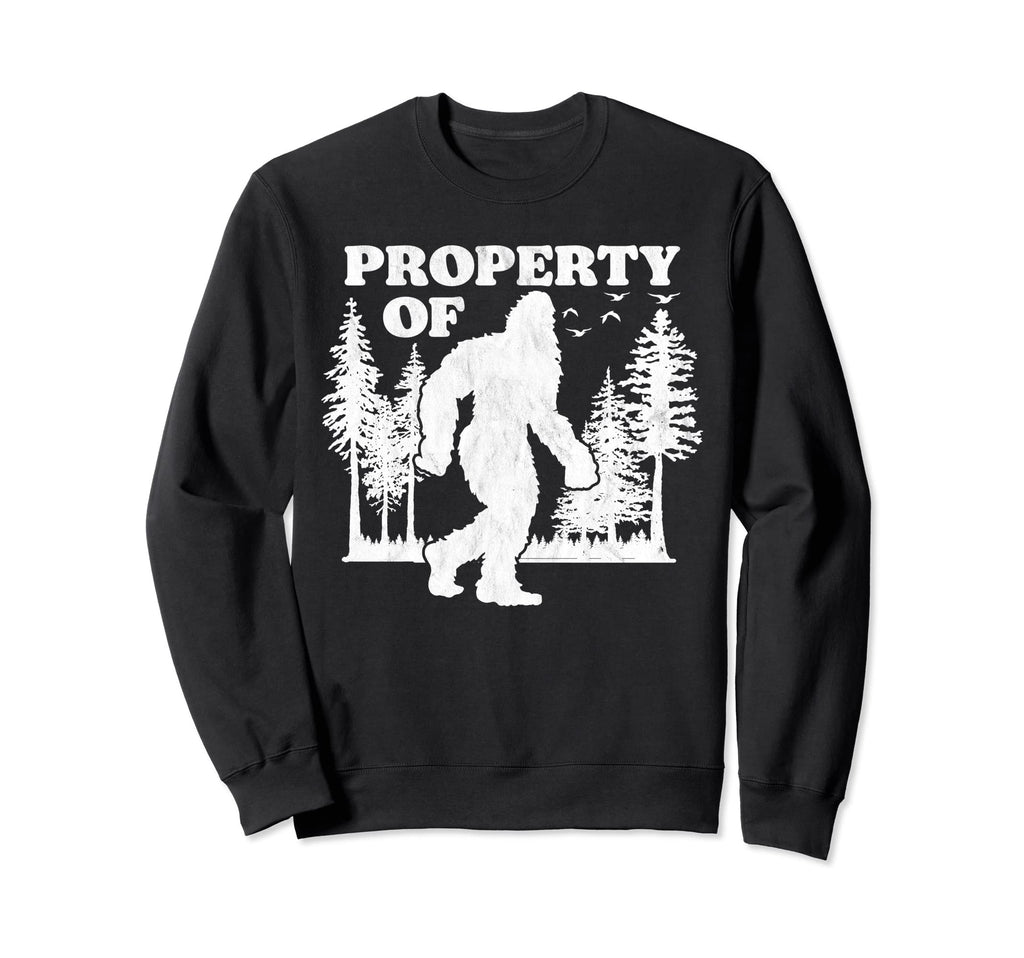 Property Bigfoot Distressed Sweatshirt - Casual Everyday Wear Unisex - T-Shirt, Sweatshirt, Hoodie