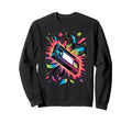 Splash Art Cassette Player Sweatshirt - Casual Everyday Wear for Adults - T-Shirt, Sweatshirt, Hoodie
