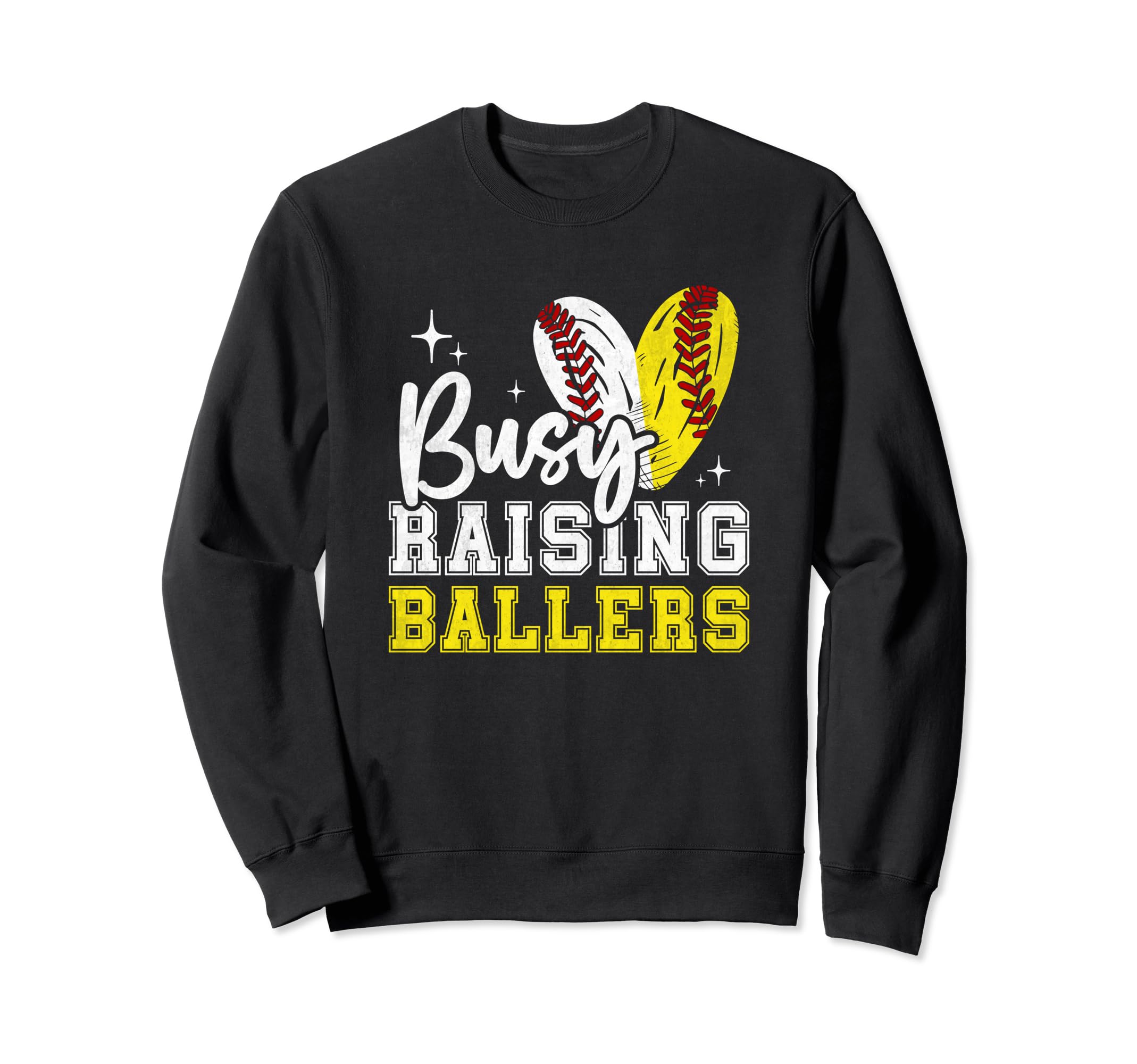 Funny Busy Raising Ballers Softball Sweatshirt - Streetwear Style Unisex - T-Shirt, Sweatshirt, Hoodie