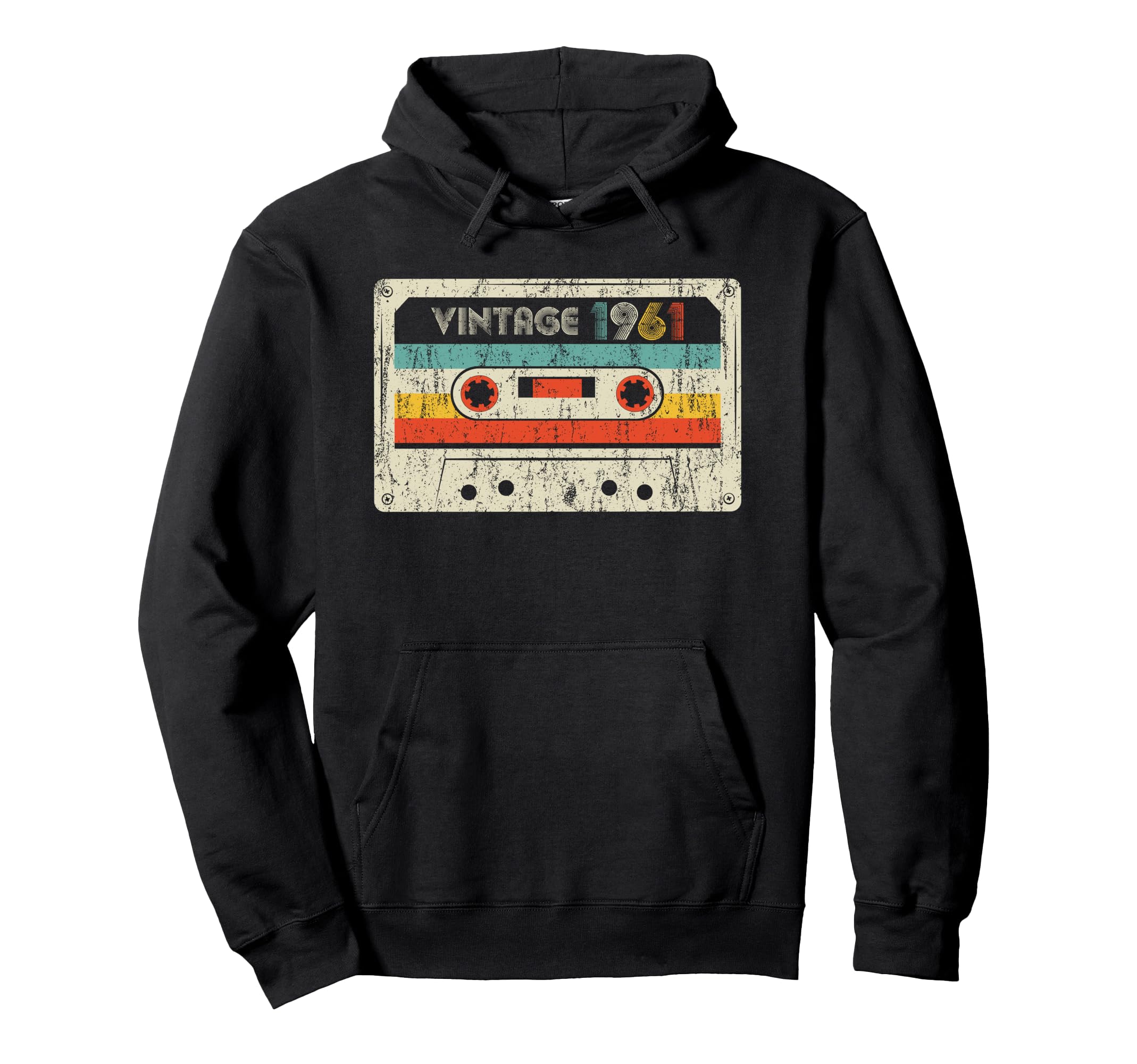 1961 Birthday 1961 Cassette Tape Hoodie - Unique Graphic Men Women - T-Shirt, Sweatshirt, Hoodie