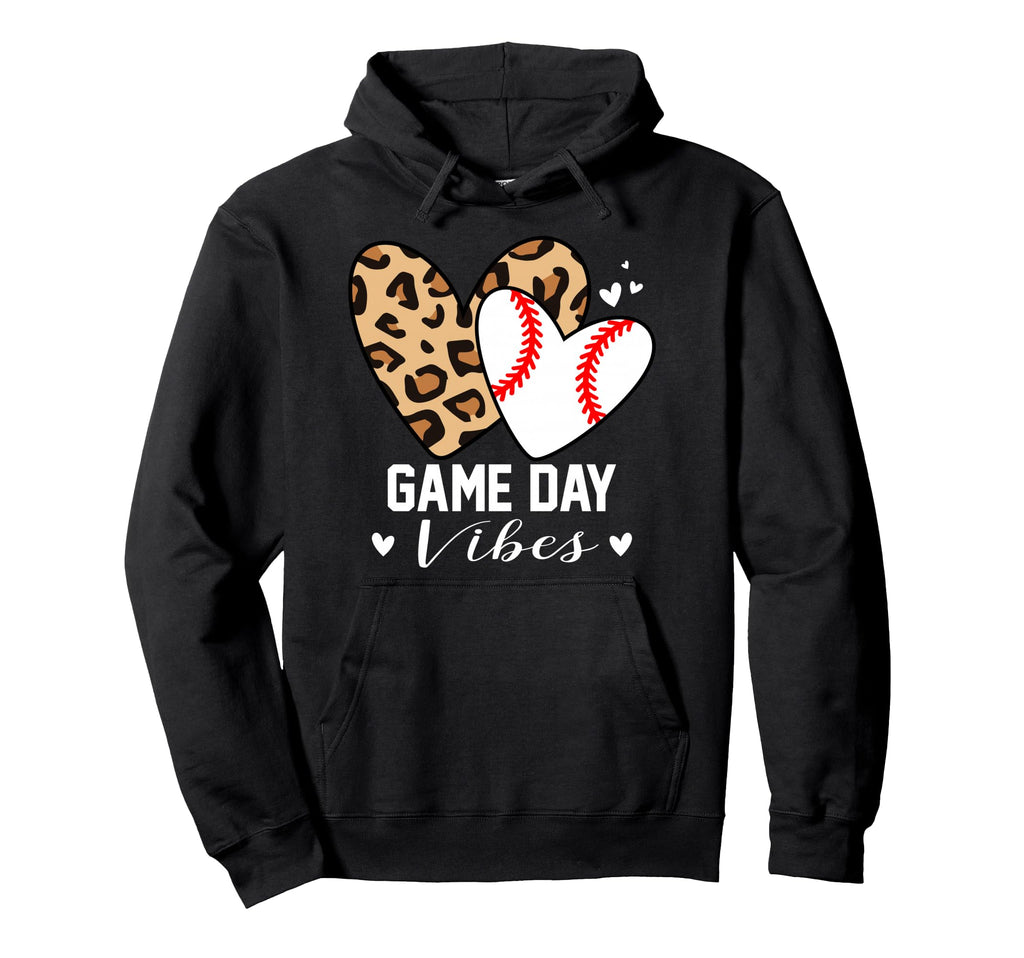 Game Day Vibes Funny Baseball Mom Hoodie - Casual Everyday Wear Men Women - T-Shirt, Sweatshirt, Hoodie