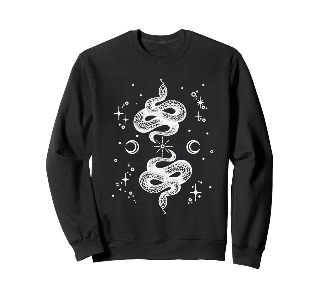 Clestial Snakes Sun Stars And Moon Sweatshirt - Novelty Apparel Men Women - T-Shirt, Sweatshirt, Hoodie