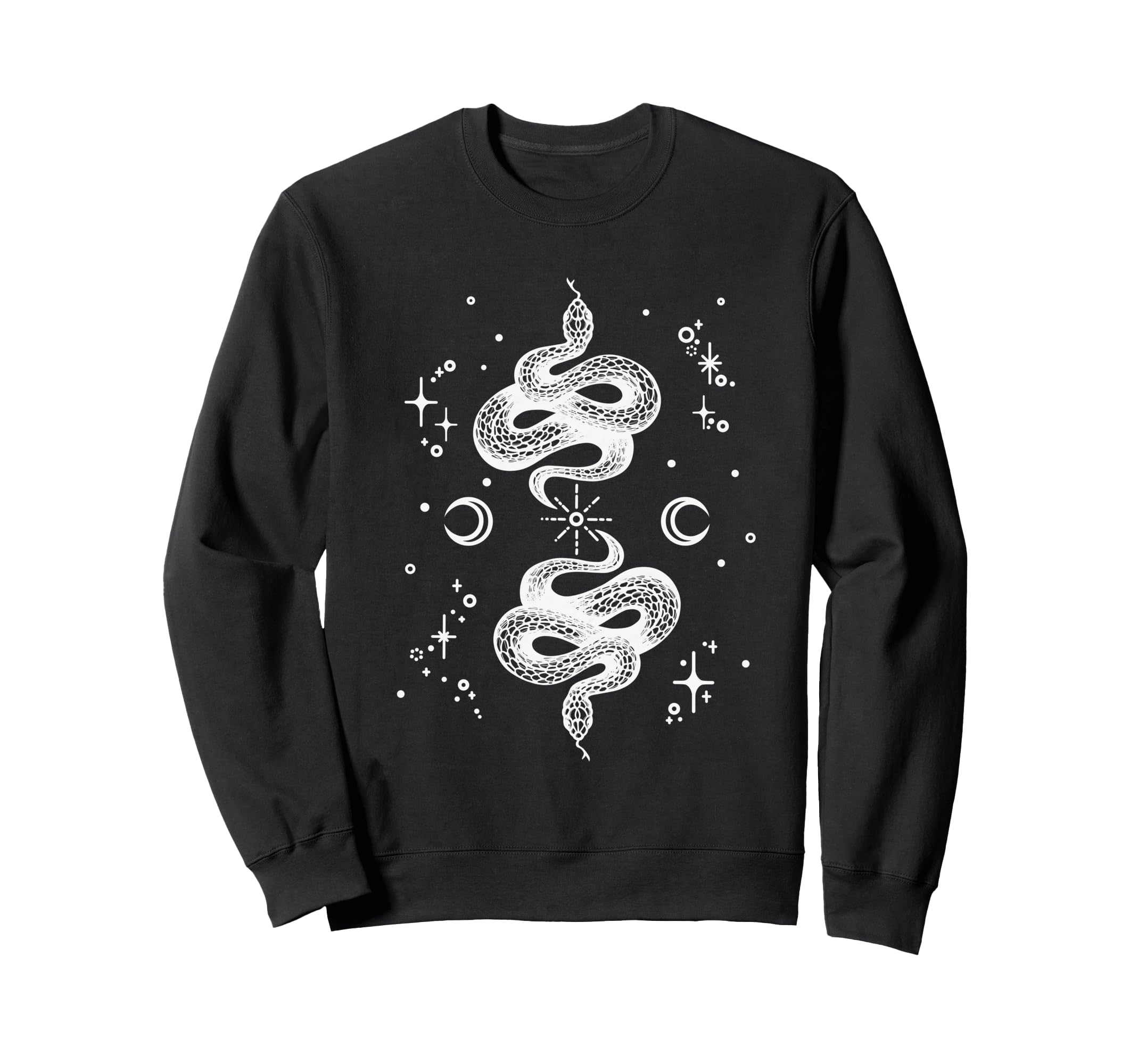 Clestial Snakes Sun Stars And Moon Sweatshirt - Novelty Apparel Men Women - T-Shirt, Sweatshirt, Hoodie