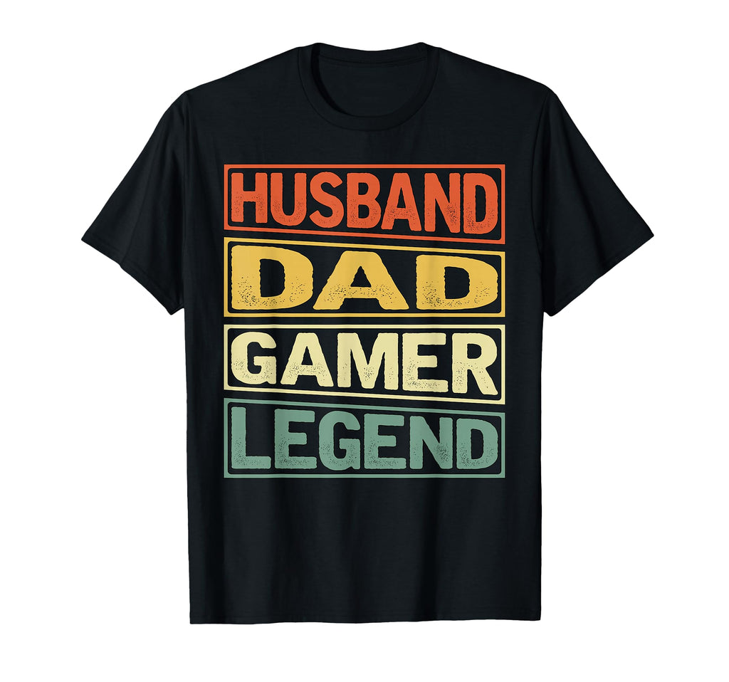 Husband Dad Gamer Legend Fathers Day Dad T-Shirt - Trendy Graphic Unisex - T-Shirt, Sweatshirt, Hoodie