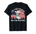 Im Friend Low Places Cowboy Hat Usa Flag T-Shirt - Graphic Print Men Women - T-Shirt, Sweatshirt, Hoodie