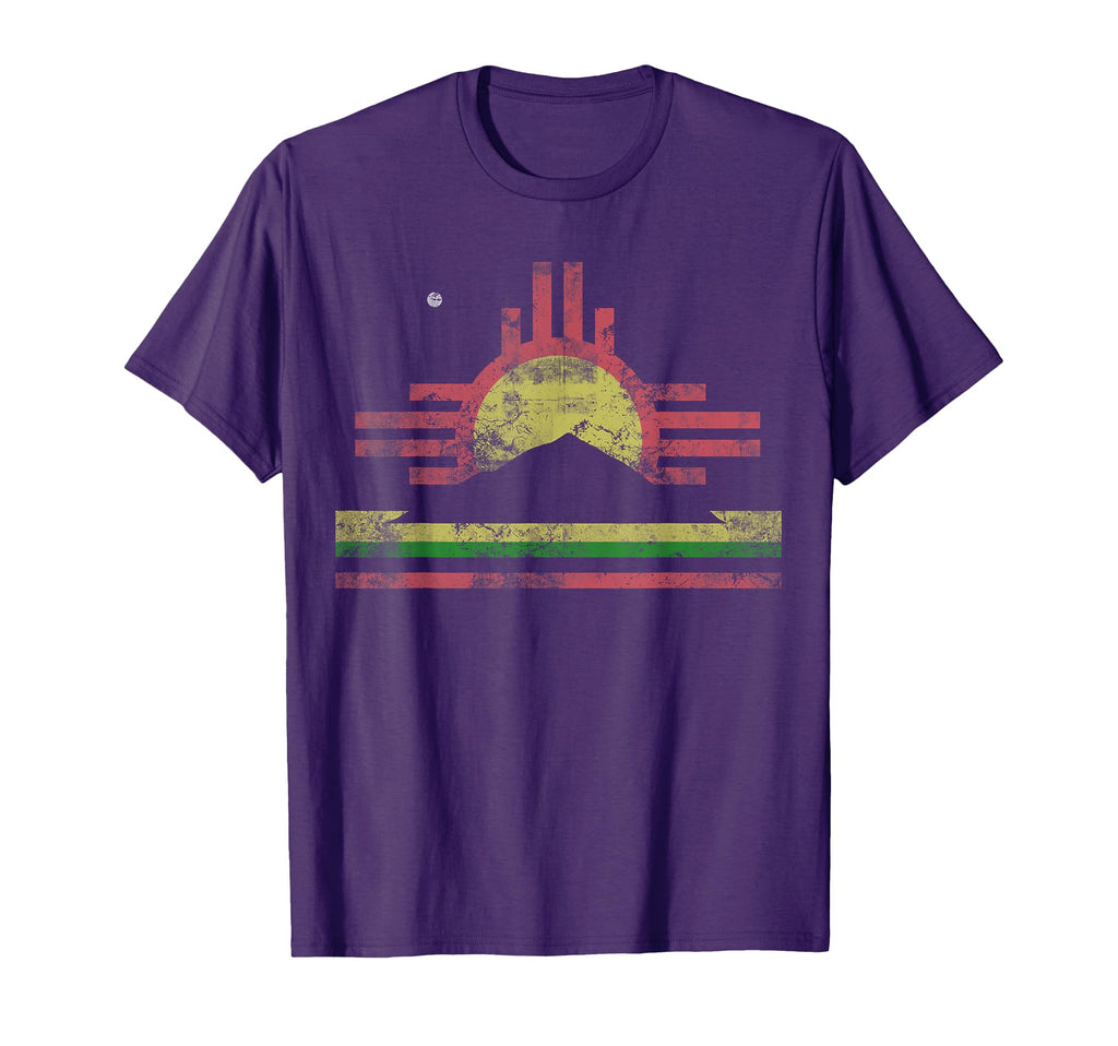 Roswell Flag New Mexico Distressed Fade T-Shirt - Fun Novelty Design Unisex - T-Shirt, Sweatshirt, Hoodie