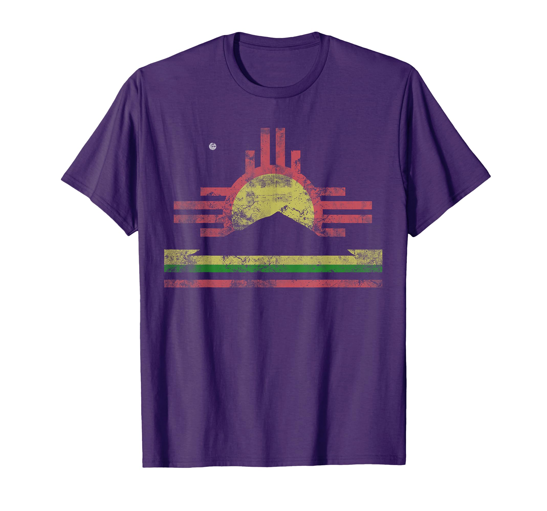 Roswell Flag New Mexico Distressed Fade T-Shirt - Fun Novelty Design Unisex - T-Shirt, Sweatshirt, Hoodie