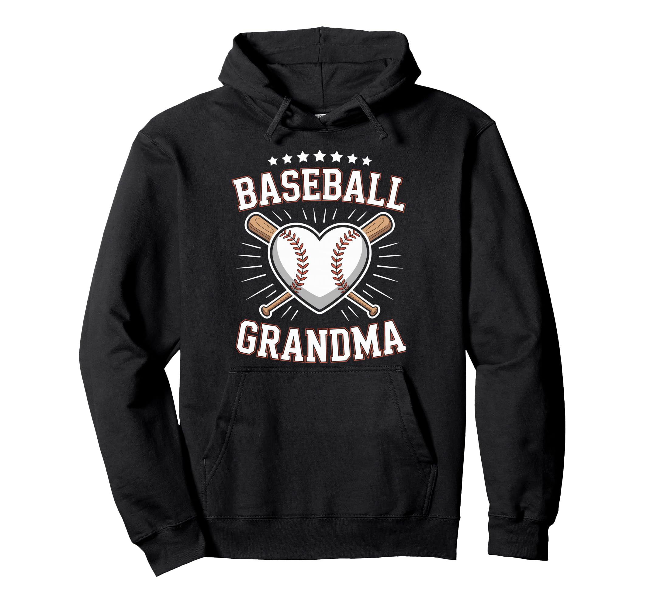 Baseball Grandma Heart Baseball Player Hoodie - Unique Graphic Unisex - T-Shirt, Sweatshirt, Hoodie