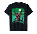Hand Gesture Graveyard Horror Rock T-Shirt - Streetwear Style for Adults - T-Shirt, Sweatshirt, Hoodie