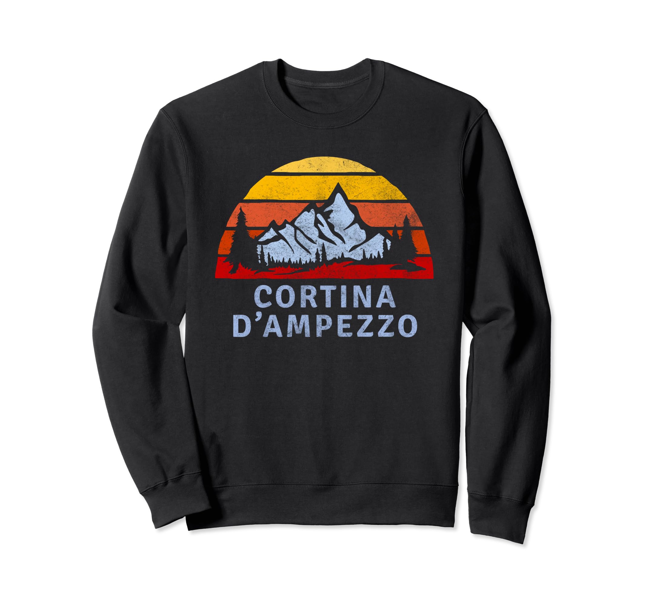 Cortina Dampezzo Mountain Sunset Sweatshirt - Unique Graphic Unisex - T-Shirt, Sweatshirt, Hoodie