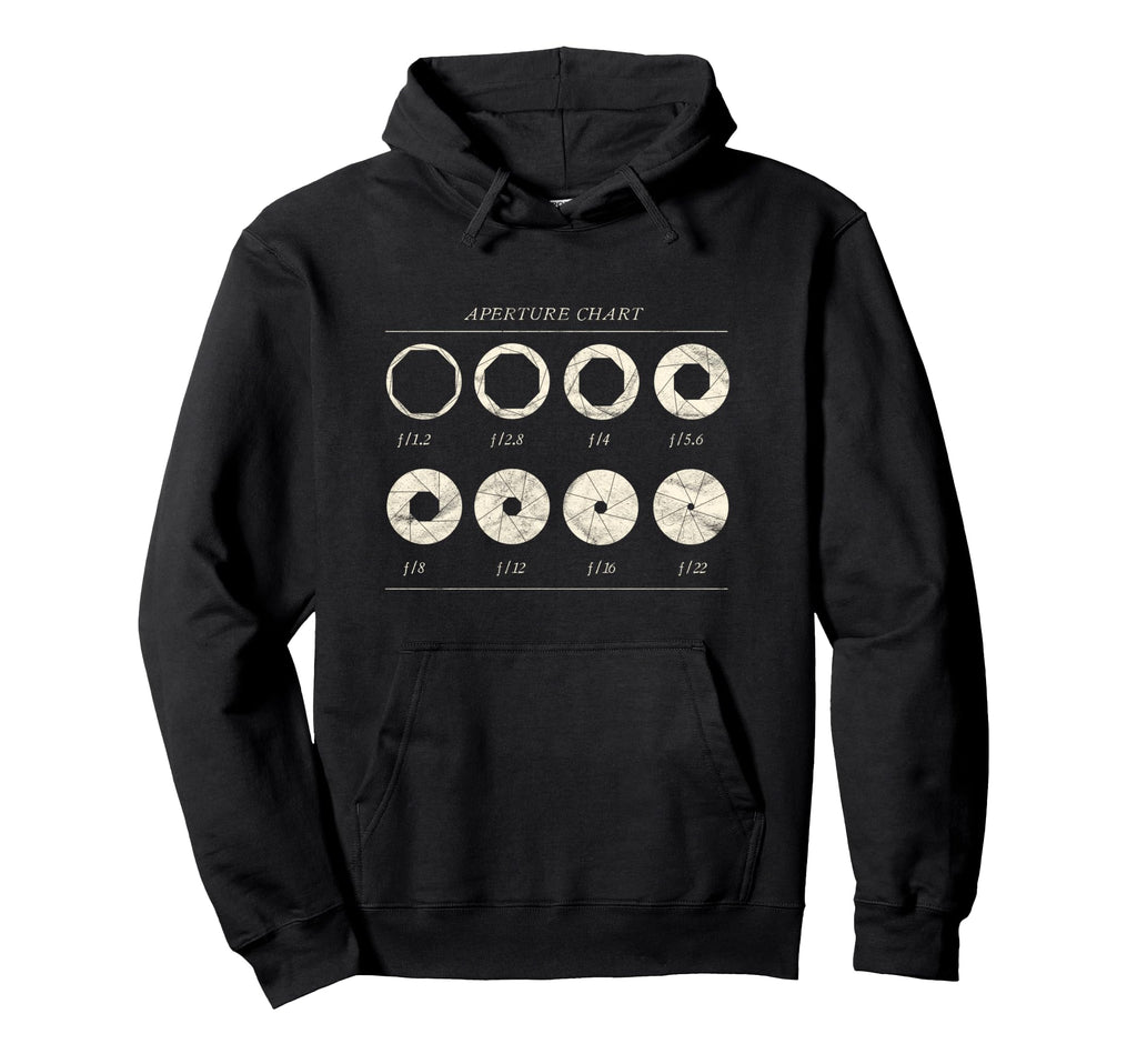 Photographer Dslr Camera Lens Aperture Hoodie - Custom Art Print Unisex - T-Shirt, Sweatshirt, Hoodie