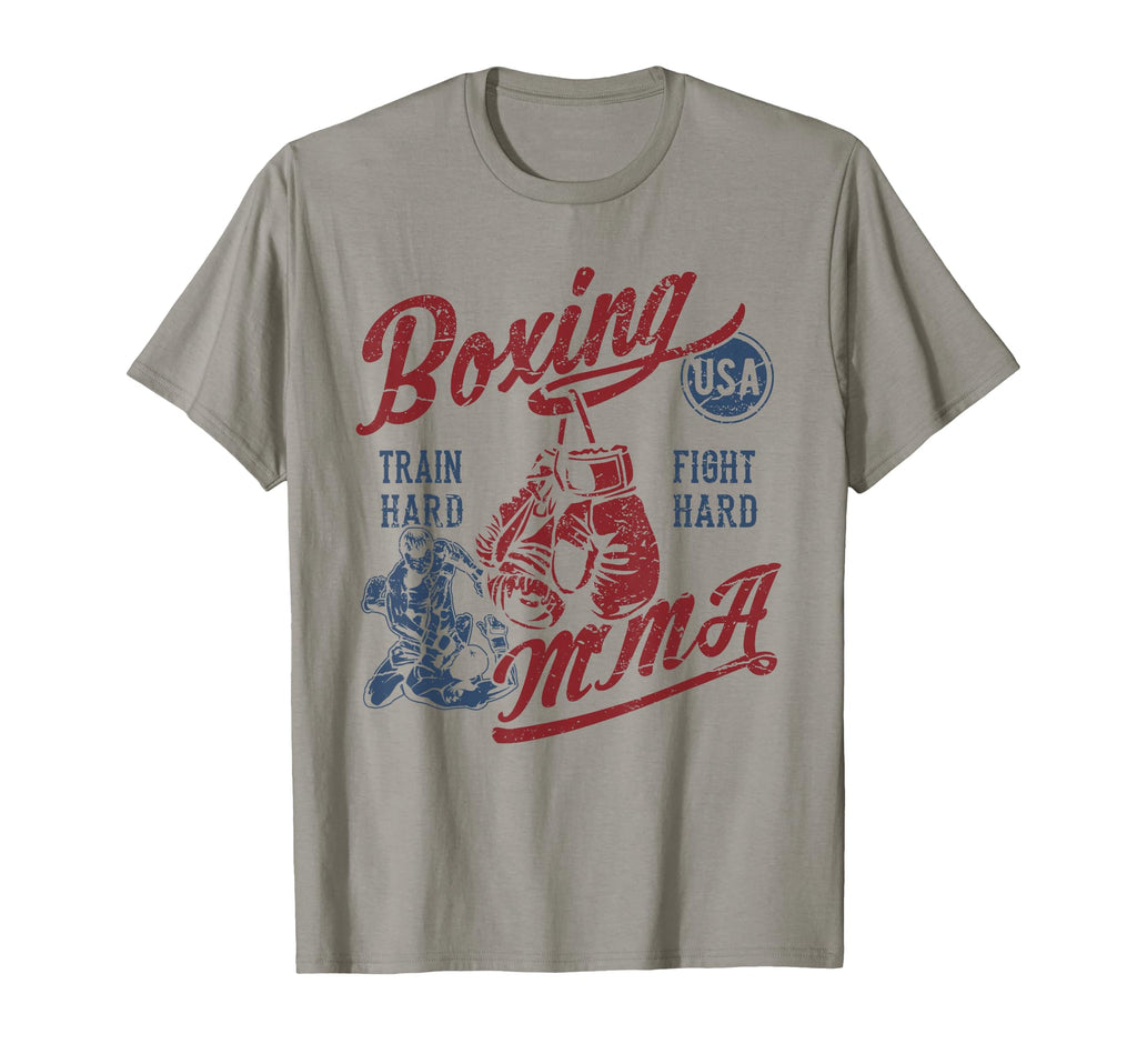 Boxing Mma Usa Distressed T-Shirt - Unique Graphic for Adults - T-Shirt, Sweatshirt, Hoodie