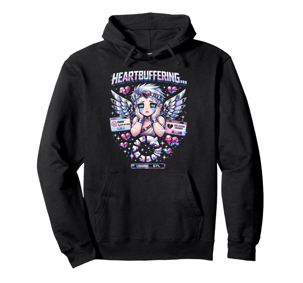 Heartbuffering Cyber Emo Fantasy Y2K Hoodie - Streetwear Style for Adults - T-Shirt, Sweatshirt, Hoodie